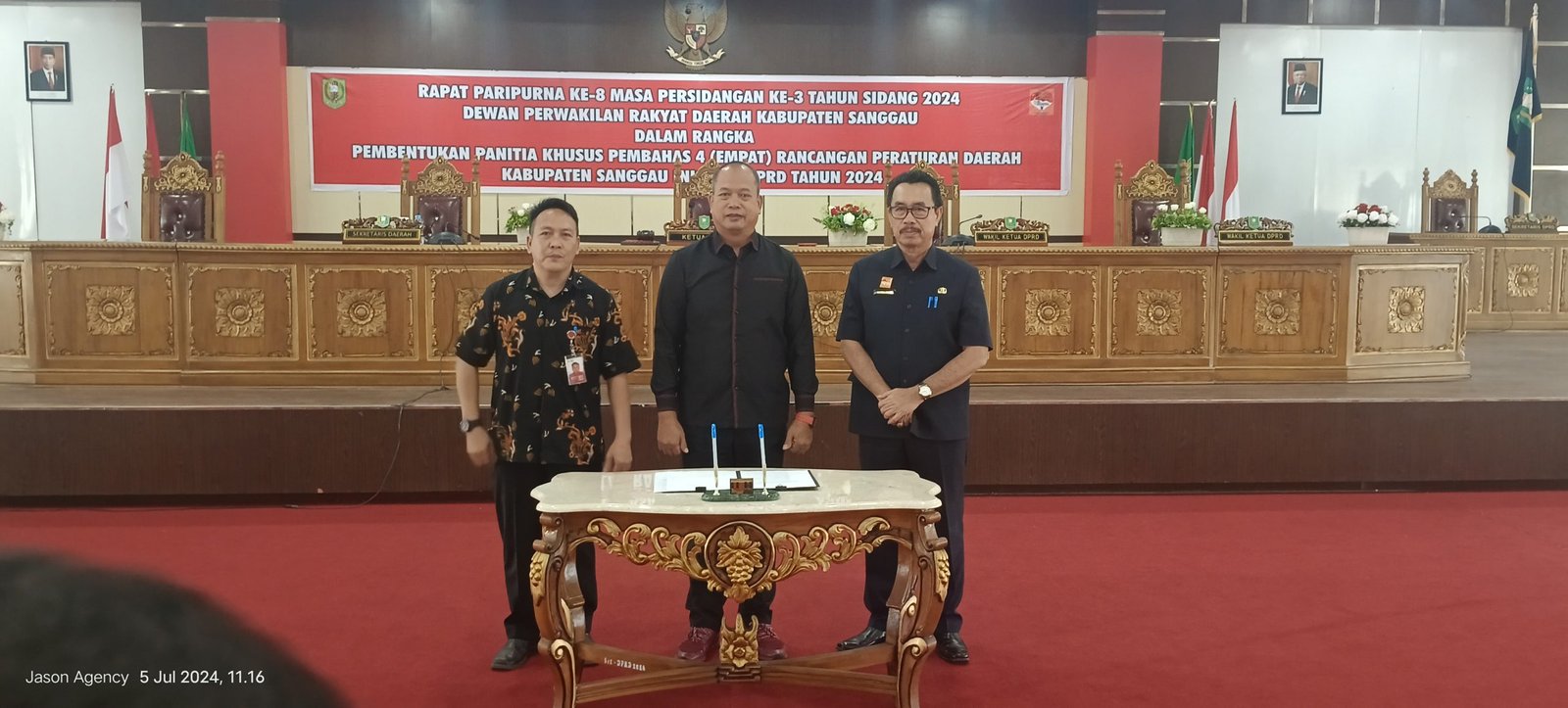 DPRD Kab. Sanggau Gelar Rapat Paripurna Pembentukan Pansus untuk Empat Raperda Inisiatif 2024