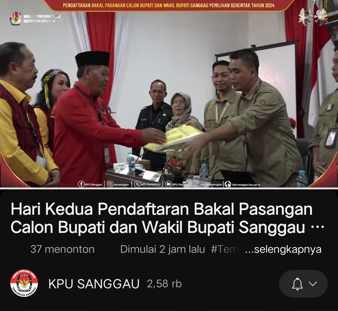 Rombongan YOSH mendatangi KPU Sanggau