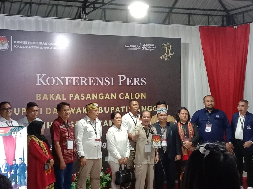 Pasangan YES Resmi Mendaftar di KPU Kabupaten Sanggau untuk Pilkada 2024