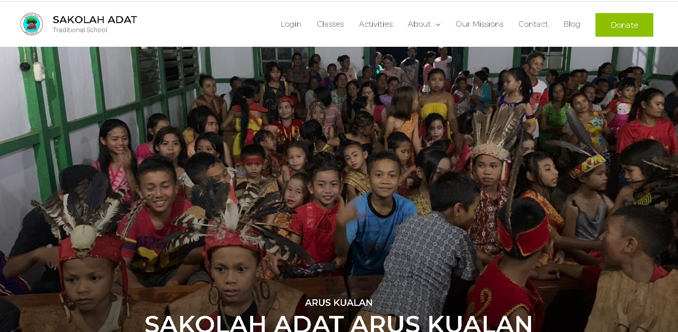Jason Agency Membuat Website untuk Sekolah Adat Arus Kualan