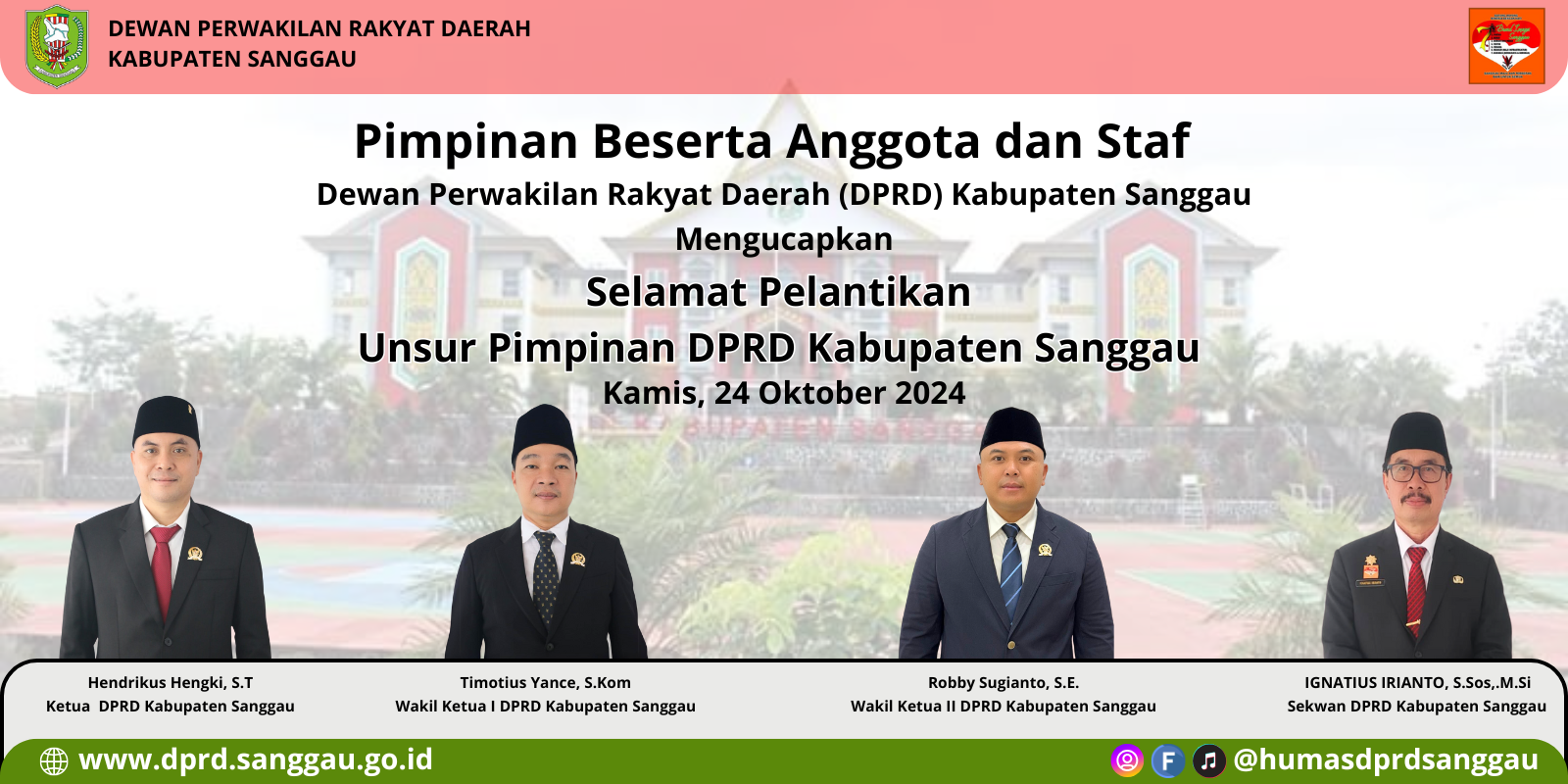 DPRD Sanggau Gelar Rapat Paripurna: Pembentukan Susunan Komisi Periode 2024-2029