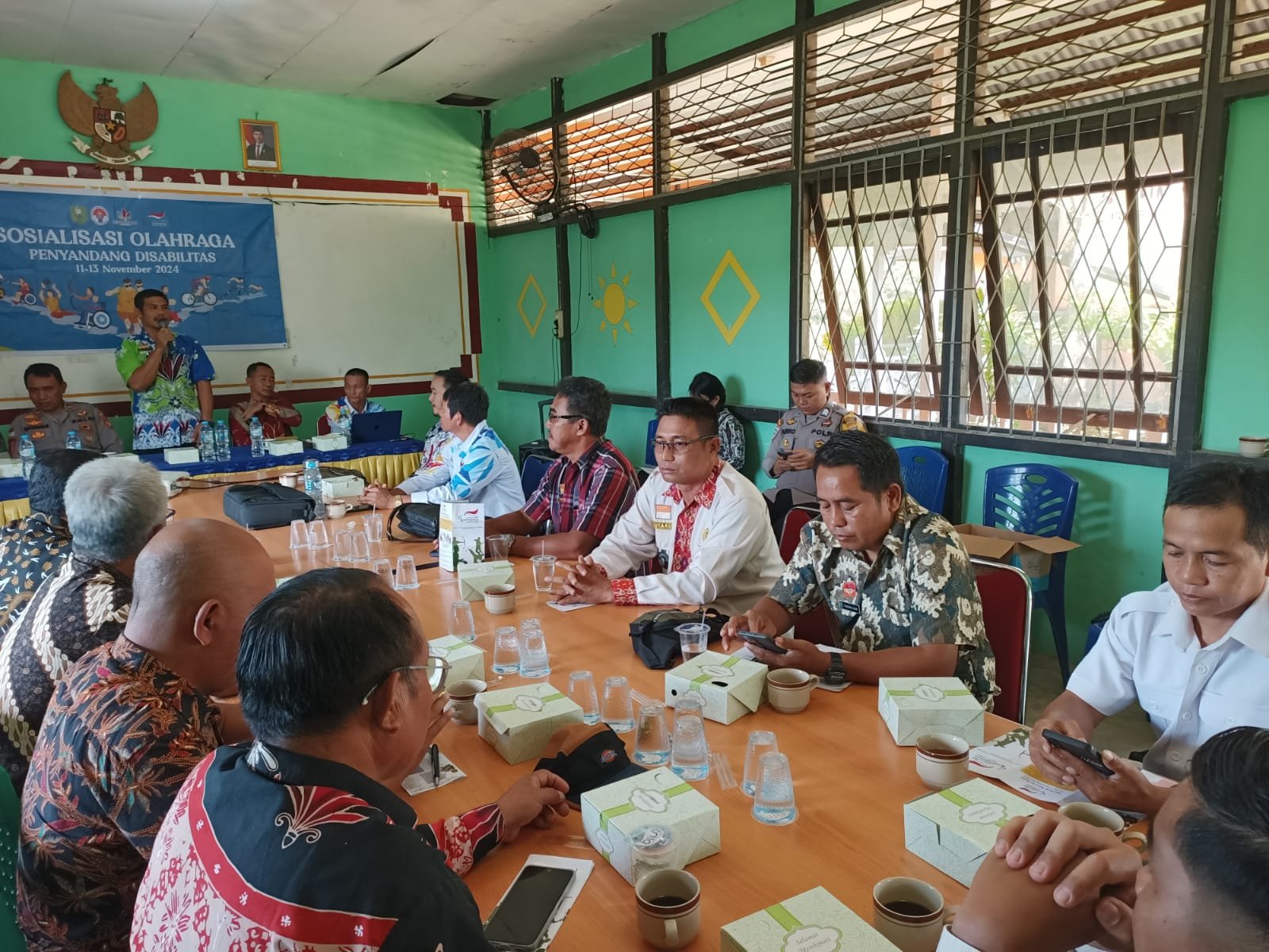 Kepala Desa Beginjan, Bapak Sutardi, Apresiasi Sosialisasi Olahraga untuk Para Disabilitas
