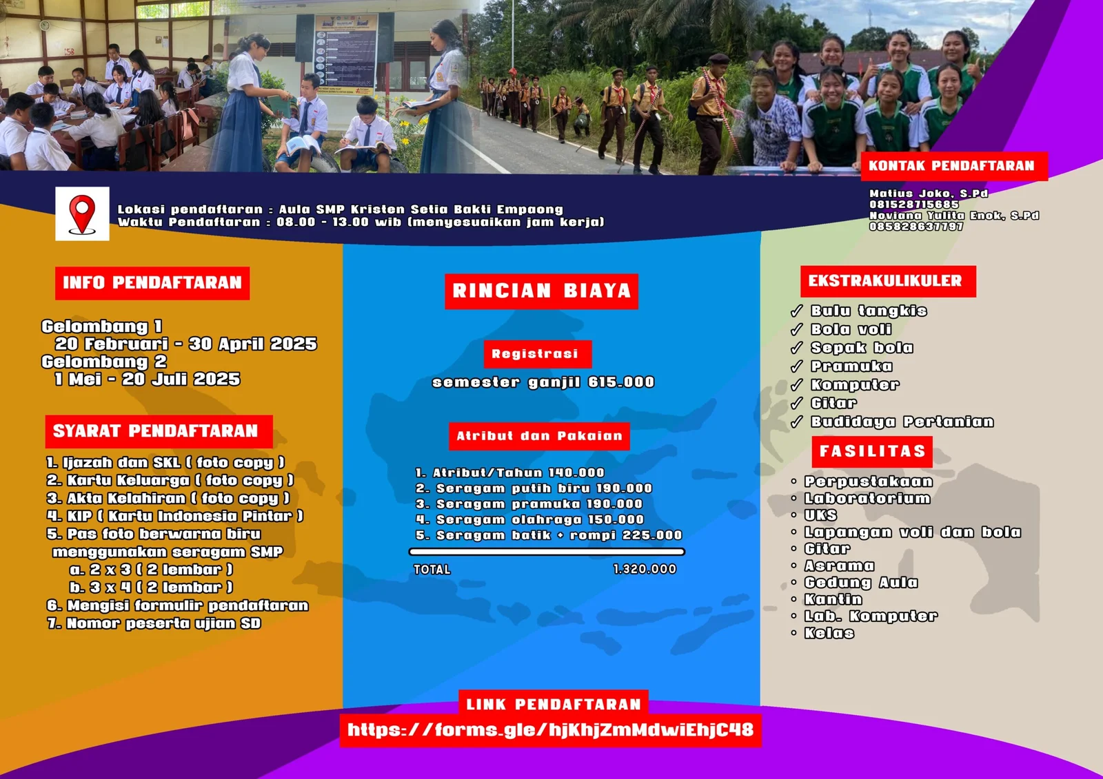 SMPK Setia Bakti Membuka Pendaftaran Siswa Baru!