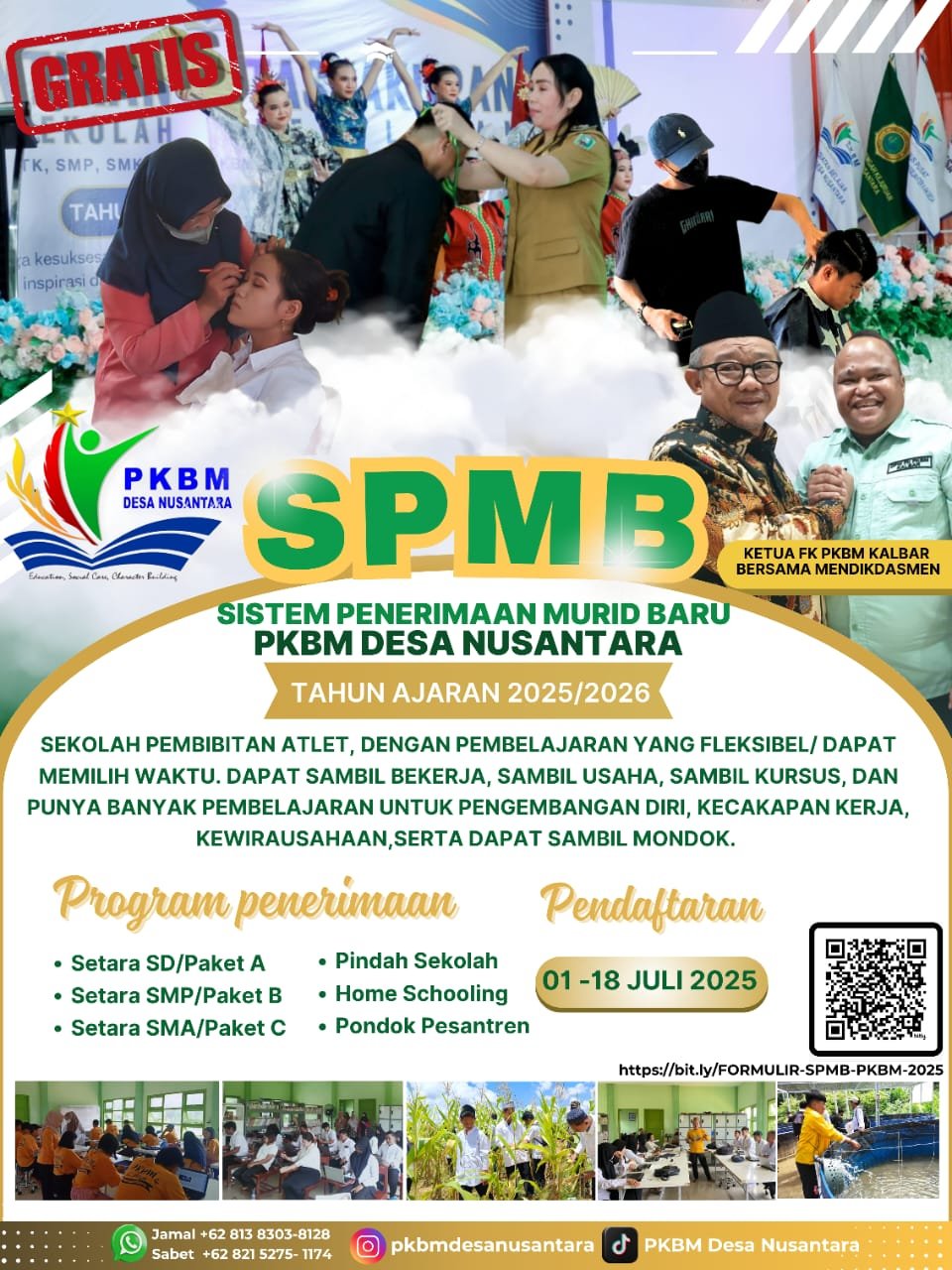 Pendaftaran Siswa Baru SPMB PKBM Desa Nusantara Dibuka